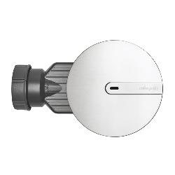 Wirquin SLIM+ Extra Flat Shower Waste 90mm - Brushed Nickel Dome 30723397