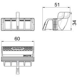 Wirquin Slim + Membrane with Removable Hair Filter for Shower Waste 30723382