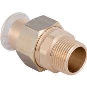 Geberit Mapress Copper Adaptor Union with Male Thread: CC499K, d=22mm, R=3/4" - 65543