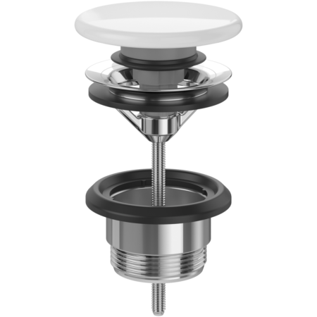 Villeroy and Boch Push-to-Open Basin Waste - White Alpin VB68170001