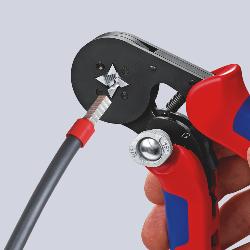 Knipex Self-Adjusting Crimping Pliers for Wire Ferrules with Lateral Access 180mm 97 53 04