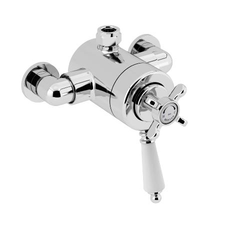 An image of Bristan 1901 Exposed Concentric Chrome Top Outlet Shower Valve Only N2 CSHXTVO C