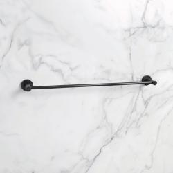 Bristan Round Towel Rail Brass Black RD RAIL BLK