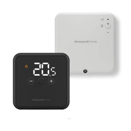 Honeywell Home DT4R Black Wireless Thermostat (Opentherm Smart Power) YT43MRFBT32