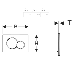 Geberit Sigma01 Dual Flush Plate 115.770.JQ.5