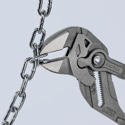 Knipex Pliers Wrench Plastic Coated Grey Atramentized 300mm 86 01 300