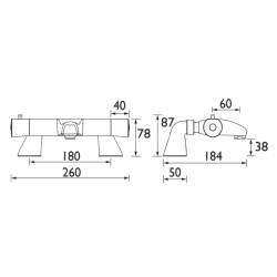 Bristan Artisan Thermostatic Bath Filler AR2 THBF C