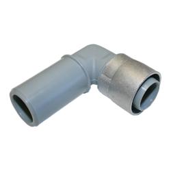 Buteline Transition Fitting Plastic Elbow 16mm Buteline To 15mm Push Fit BPE1615