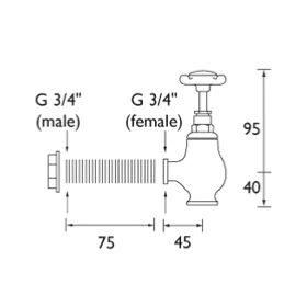 Bristan N Glo C Cd 1901 Globe Bath Taps