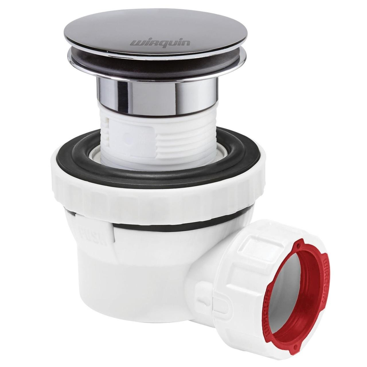 An image of Wirquin Nano 6.7 Quick Clac All-in-one Basin Waste & Trap Chrome 30724233