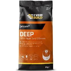 Everbuild Jetcem Deep Rapid Repair Sand and Cement Grey 6kg