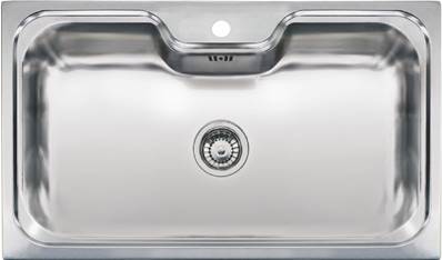 Reginox Jumbo Inset Stainless Steel Kitchen Sink - Single Bowl with Waste Included