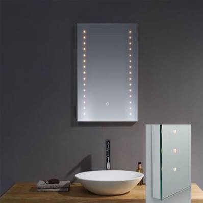Plumb2u Tormes 700 x 500mm Illuminated LED Mirror - Clear Glass LE5070