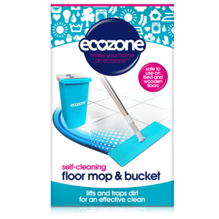 An image of Ecozone Self Cleaning Mop & Bucket (With x2 Microfibre Pads One Size) MOP