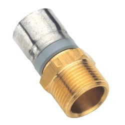 Buteline Brass Male Adaptor 1/2” BSPT x 16mm BBM16
