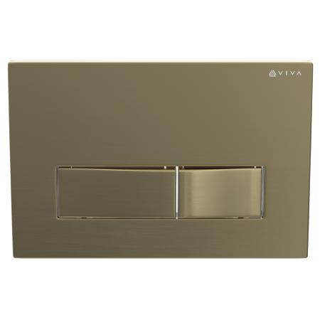 Viva Skylo Ultra24 Brushed Brass Dual Flush Plate ULTRA24
