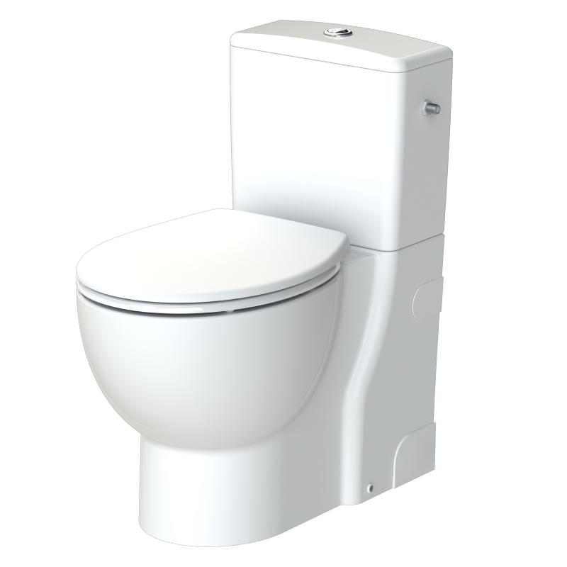 An image of Saniflo Saniflush Ceramic Toilet, Cistern & Macerator 1089