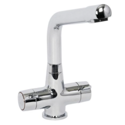 Highlife Tweed Twin Lever Sink Mixer Chrome 13731
