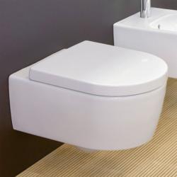 Villeroy & Boch Avento DirectFlush Rimless Wall Hung Toilet w/ Soft Close Seat 5656HR01