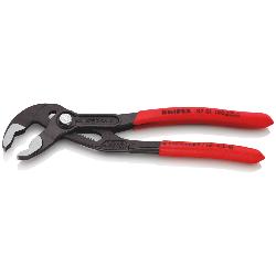 Knipex Cobra High-Tech Water Pump Pliers Plastic Coated Grey Atramentized 180mm 87 01 180