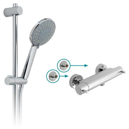 Vado Celsius Exposed Thermostatic Shower Set 1/2” CEL-1701-1/2-11-C/P