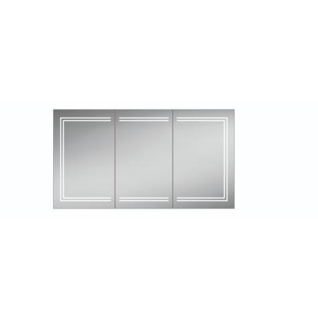 An image of HIB Edge 120 LED Illuminated Aluminium Mirror Cabinet 49700