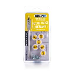 Gripit Complete Curtain & Bling Fixing Kit - Holds up to 71kg
