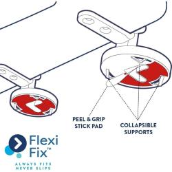 Croydex Michigan Flexi-Fix Slimline Soft Close and Quick Release Round Toilet Seat - White WL601622H