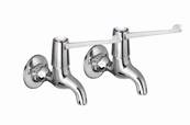 Bristan Lever Chrome Plated Bib Taps with 6" Levers and Ceramic Disc Valves VAL2 BIB C 6 CD
