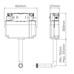 Thomas Dudley Vantage Cistern - No Button, No jacket 313330