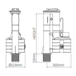 Thomas Dudley S9 1 Part 9" Hi-Flo Syphon 313553