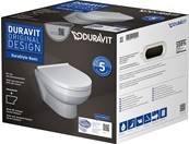 Duravit DuraStyle Basic Wall Mounted Compact Rimless Toilet Set 45750900A1