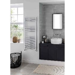 Vogue Axis 1600 x 500mm Straight Ladder Towel Rail - Heating Only (Chrome) MD062 MS16050CP