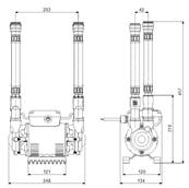 Grundfos Amazon STP-1.5 Bar Positive Twin Impeller Shower Pump 96787446