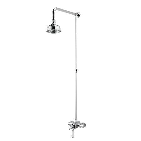 An image of Bristan Regency Thermostatic Surface Mounted Shower Valve with Rigid Riser Rail ...