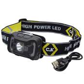 C.K USB Rechargeable LED Head Torch T9613USB