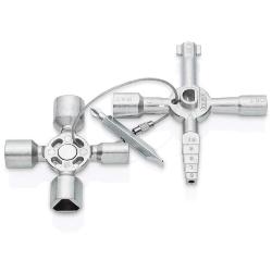 Knipex TwinKey Control Cabinet Key for all Standard Cabinets and Shut-off Systems 92mm 00 11 01