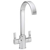 Highlife Luss Twin Lever Sink Mixer Chrome 12531