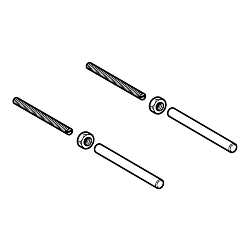 Geberit Duofix Set of Threaded Rods M12 240.189.00.1