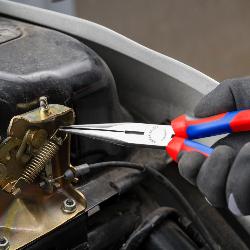 Knipex Snipe Nose Side Cutting Pliers with Comfort Handles Black Atramentized 200mm 26 12 200