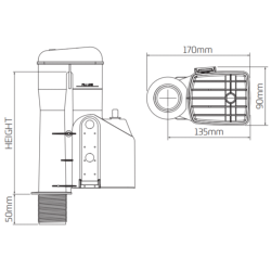 Thomas Dudley Cascade + Syphon 191mm (7.5") 334643