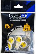 Gripit 15MM Fixings with 4 X 25MM Screws X8 152-258