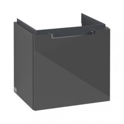 Villeroy & Boch Subway 2.0 Wall Hung Vanity Unit with 1 Drawer 440 x 420mm Glossy Grey A68410FP