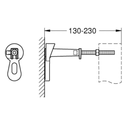 Grohe Rapid SL Wall Brakets Pair 3855800M