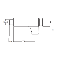 Inta Standard Wall Mounted Non-concussive Tap NC170CP