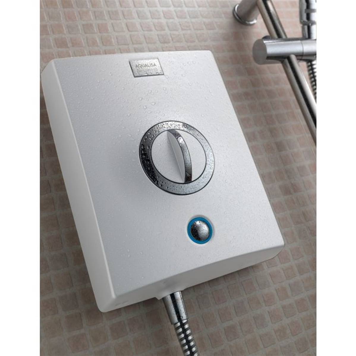 Aqualisa Electric Shower 8.5kW Quartz White Chrome