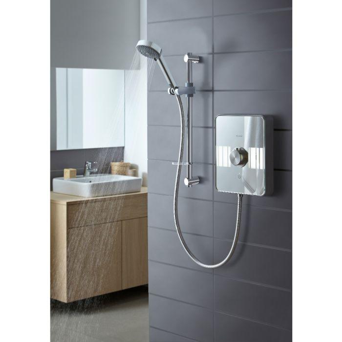 Aqualisa Electric Shower 9.5kW Lumi White/Chrome LME9521