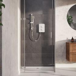 Aqualisa E1 Electric Shower with Single Mode Handset 8.5kW in White E1W85