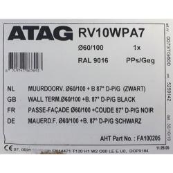 ATAG Fixed Length Horiz Tele Flue Kit 1000mm FA100205
