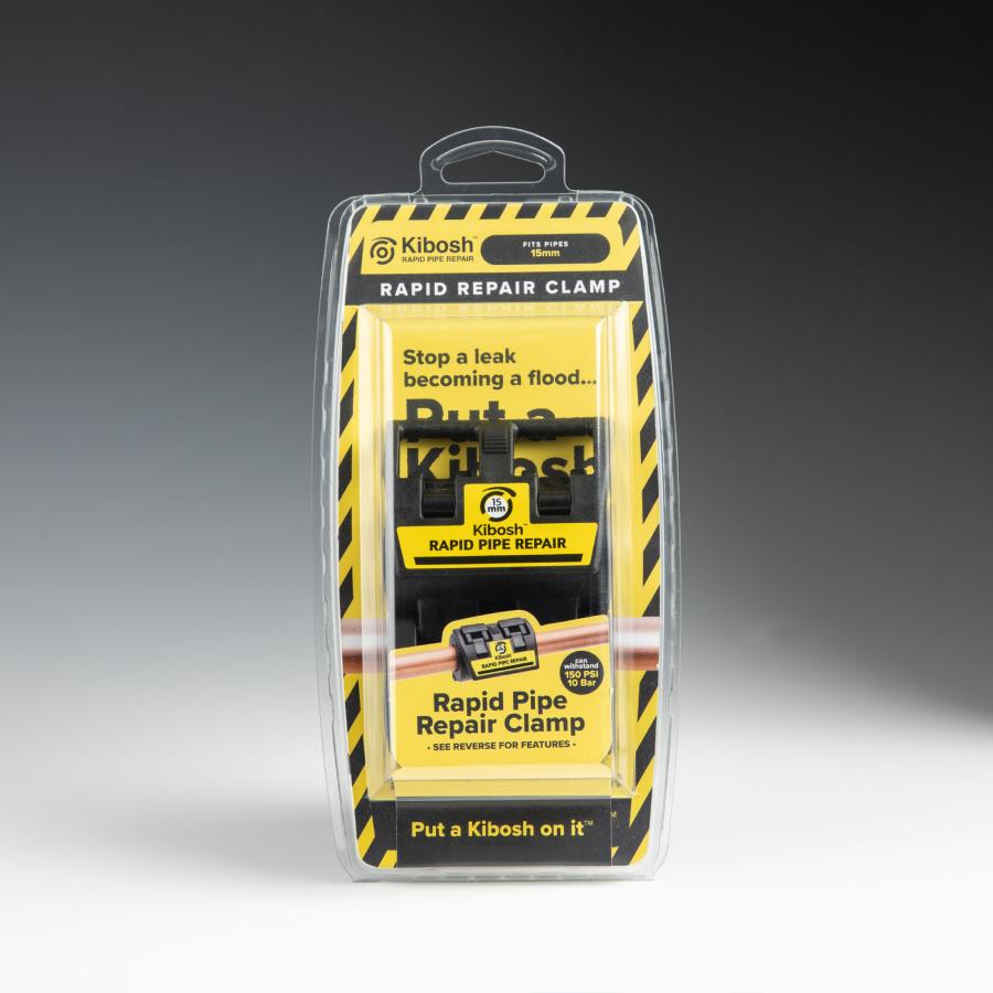 Kibosh Rapid Pipe Repair Clamp 16mm Secure Blister